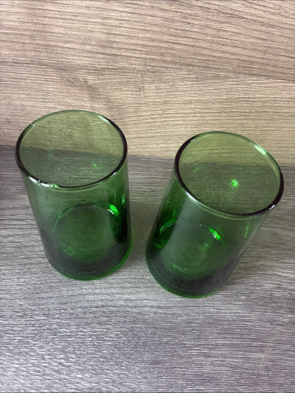 Green Moroccan Beldi Glasses Set of 2